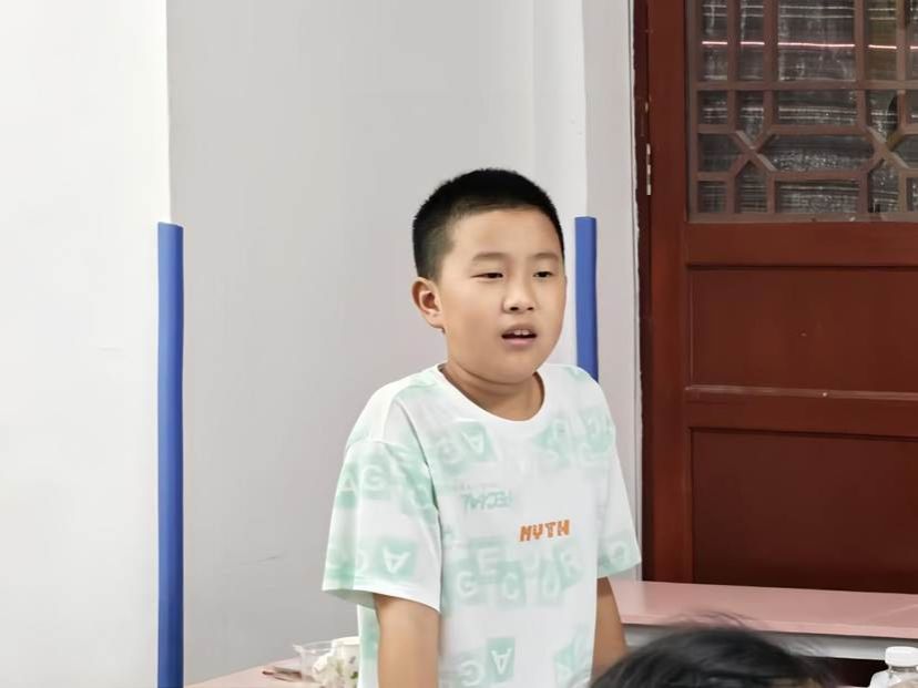 图2:学生任昶宇回答问题