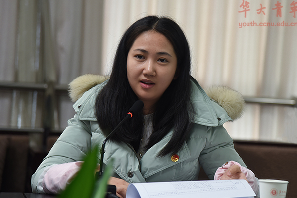 校研会,校学生会,校社联负责人工作汇报结束后,陈娟向与会人员厘清了